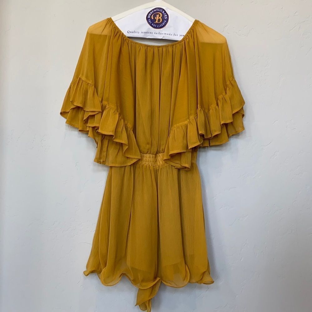 Revolve Endless Rose Mustard Romper - Picture 5 of 9